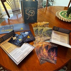 Walt Disney World 50th Anniversary Park Maps & Menus and Coffee Bundle